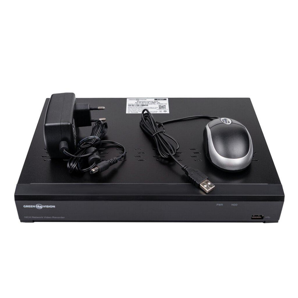 IP відеореєстратор 16-канальний 12MP NVR GreenVision GV-N-I017/16 (A) Київ - фото 5
