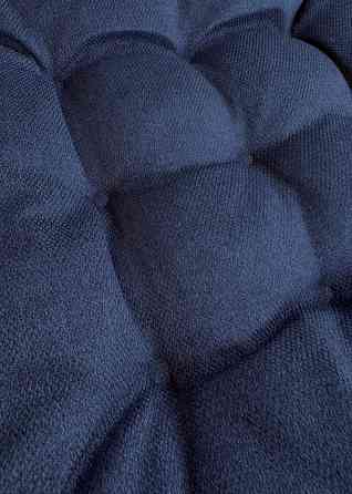 Подушка для стільців (50x120х8 см) подвійна Decorator Мальмо колір темно-синій 84-150 Київ