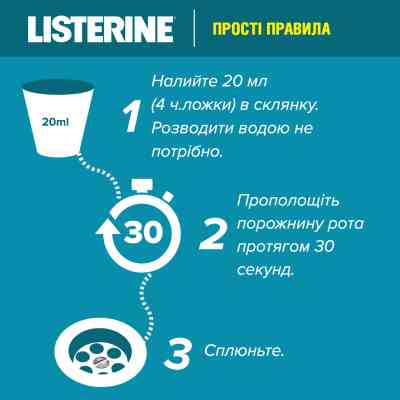 Ополіскувач для порожнини рота Listerine Свіжа м&apos;ята 500 мл (3574661070360/5010123703585) Вінниця
