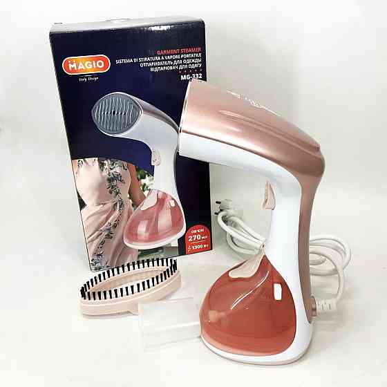 Портативна парова щітка MAGIO MG-332, Побутовий ручний пароочисник, Ручний OM-884 електричний пароочисник Київ