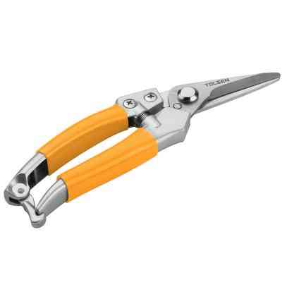 Секатор Tolsen 200 мм, нержавіючі прямі леза (31031) Вінниця