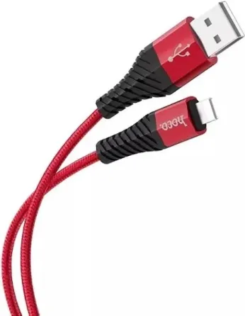 Кабель HOCO COOL DATA CABLE X38 TYPE-C Быстрая зарядка Красный Киев