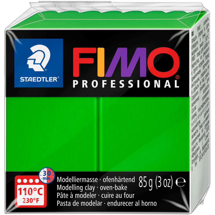 Пластика для біжутерії  Professional  Яскраво-зелена  85г  Fimo Київ - фото 1