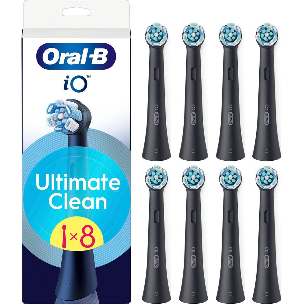 Насадка для зубної електрощітки Braun Oral-B iO RB CBF-8 Ultimate Clean Black (8 шт.) ( 20413 ) Харків - фото 1