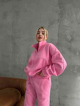 Женский теплый прогулочный костюм: кофта и штаны трехнитка на флисе Одесса