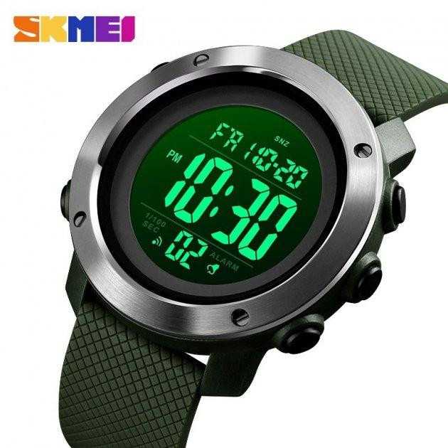 Чоловічий наручний спортивний годинник Skmei 1416 Зелений Вінниця - фото 7