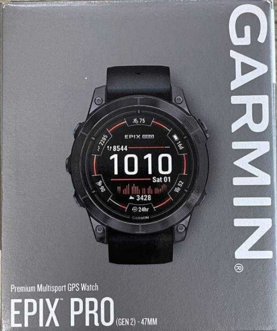 Смарт -Часы Новий Смарт-годинник Garmin Epix Pro Gen 2 47mm Slate Gray w. Black Band (010-02803-00/01) Киев - изображение 2