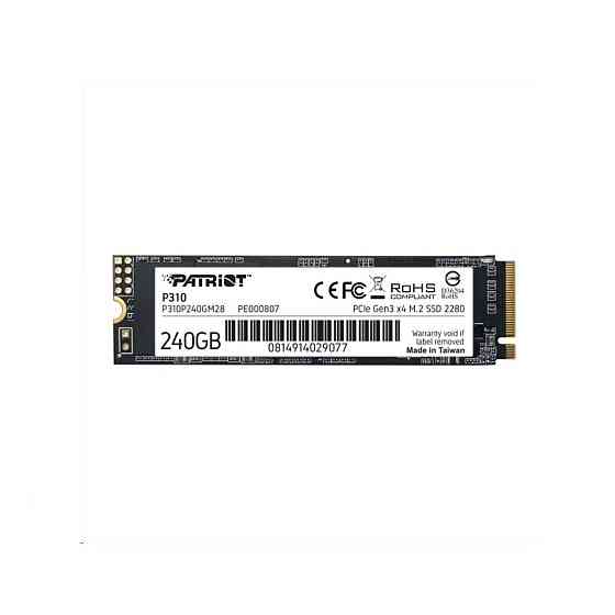 SSD M.2 Patriot P310 240GB NVMe 2280 PCIe 3.0 3D TLC Киев