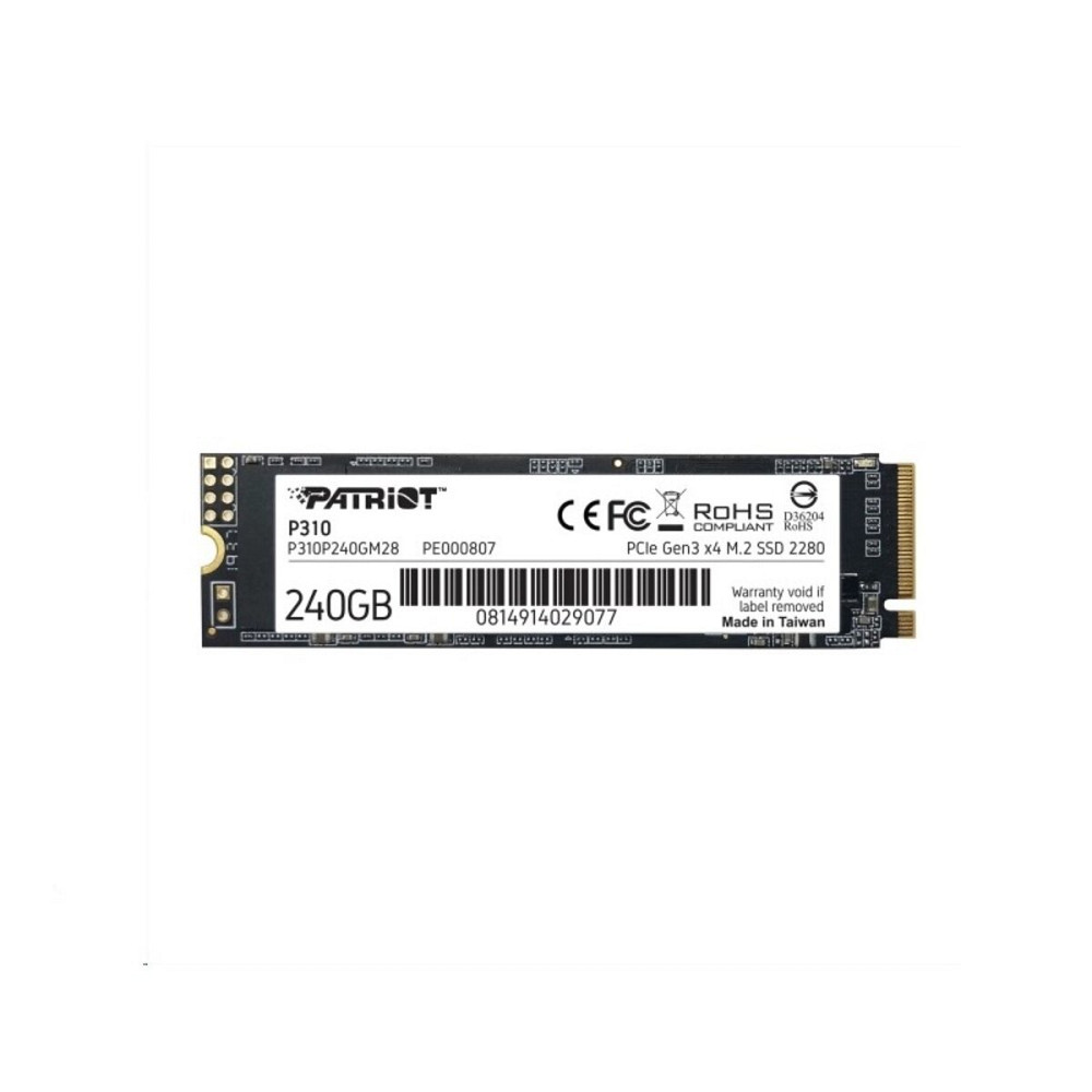 SSD M.2 Patriot P310 240GB NVMe 2280 PCIe 3.0 3D TLC Київ - фото 1