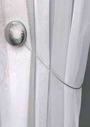 Магниты для штор и гардин Круг набор 2 шт Серебристый (81-142) Киев