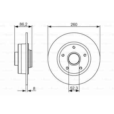Тормозной диск Bosch 0 986 479 684 Винница