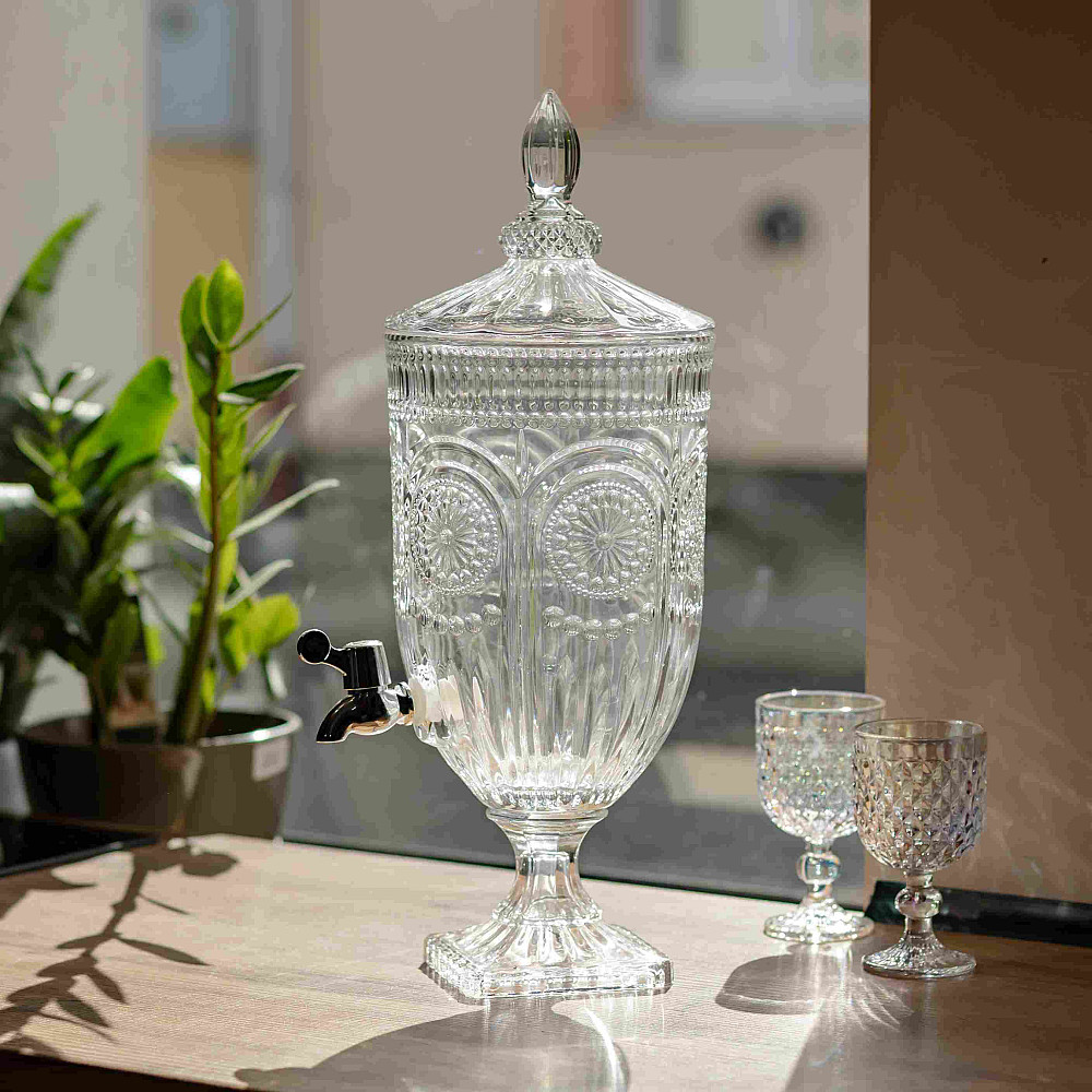 Лимонадниця Sunflower 5л із краном HP-19-291 глечик диспенсер для води і напоїв прозорий Коломия - фото 2