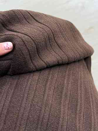 Спідниця жіноча My fashion 8893 в’язана довга максі пліссе трапеція коричнева, коричневий, one size Київ