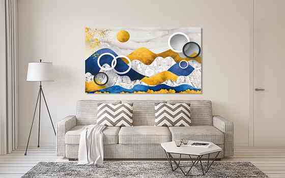 Картина холст в гостиную / спальню Абстракція  MLP_306 50x100 см Киев