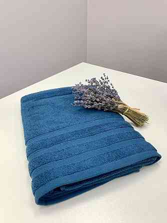 Рушник махровий Ideal Textile Косичка однотонний щільність 500 г/м2 100х150 см (56860742) Темно-сині Чернівці