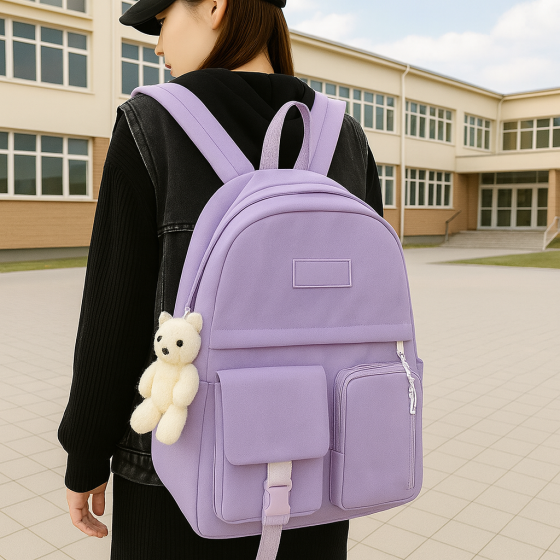 Рюкзак с сумками 5в1, Фиолетовый / Городской рюкзак / Рюкзак подростковый / Детский рюкзак / Портфель Киев