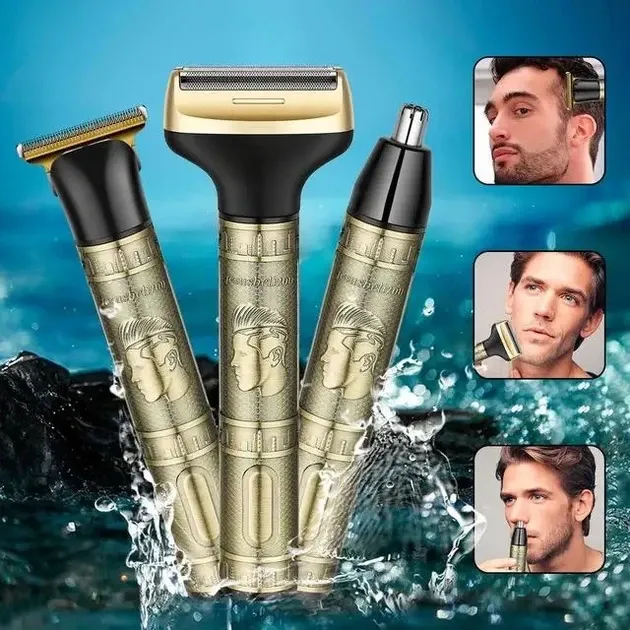 Тример GM 8045 3в1 для бород, носков и носков, больших насадок, эргономичнный  корпус Одесса - изображение 5