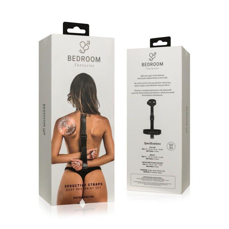 Фіксатор для рук та шиї Bedroom Fantasies: Seductive Straps Body Restraint Set Sex Aura Київ - фото 6