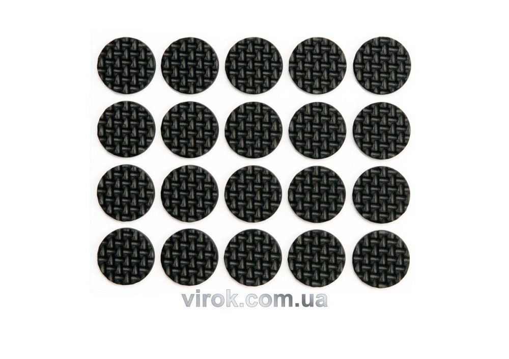 Протектор самоклеючий антиковзкий VOREL Ø= 20 мм, упак. 20 шт.  (чорні) [60/720] Одесса - изображение 1