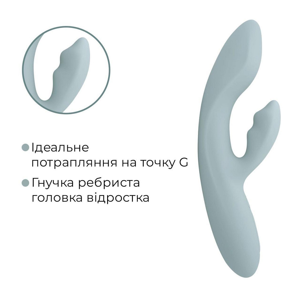 Смарт вібратор-кролик Svakom Chika, 2 незалежні мотори, підігрів до 38 °C Sex Aura Київ - фото 5