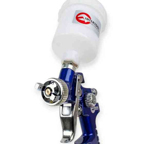 Пистолет покрасочный HVLP MINI d-0.8 с верх. пласт. бачком 125мл. синий Мукачево