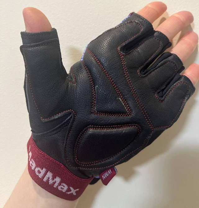 Рукавички для фітнесу MadMax MFG-911 Nine-eleven Black / perpito L Кам'янське - фото 8