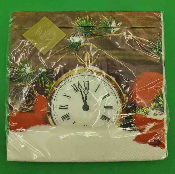 Серветки столові (ЗЗхЗЗ, 20шт) LuxyНГ Святкові години (1 пач.) Харків