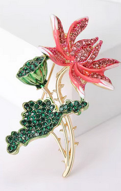 Брошка на одяг красива Лотос Київ - фото 1