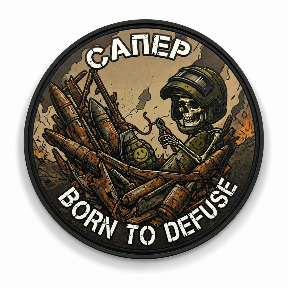 Патч / шеврон Сапер Born to Defuse Запорожье - изображение 1