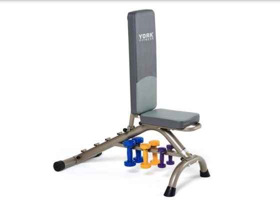 Гантелі для фітнесу вінілові круглі York Fitness 2х2кг жовтий Киев