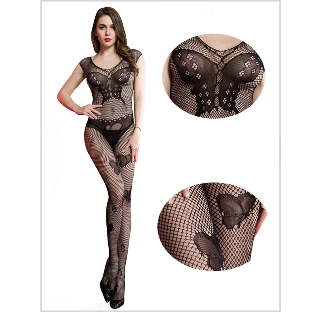 Эротический бодистокинг кружевной из сетки,женское сексуальное белье,универсальный размер рост:145–185 см, One Size черный,7543 Каменец-Подольский - изображение 4