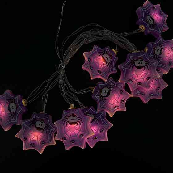 Гирлянда на Хэллоуин 150 см 10 led 5 см фиолетовый Киев