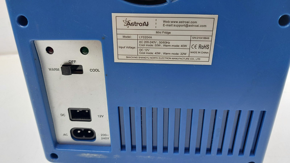 Портативний міні-холодильник AstroAI LY0204A лише 220w синій (товар вживаний) Луцьк - фото 4