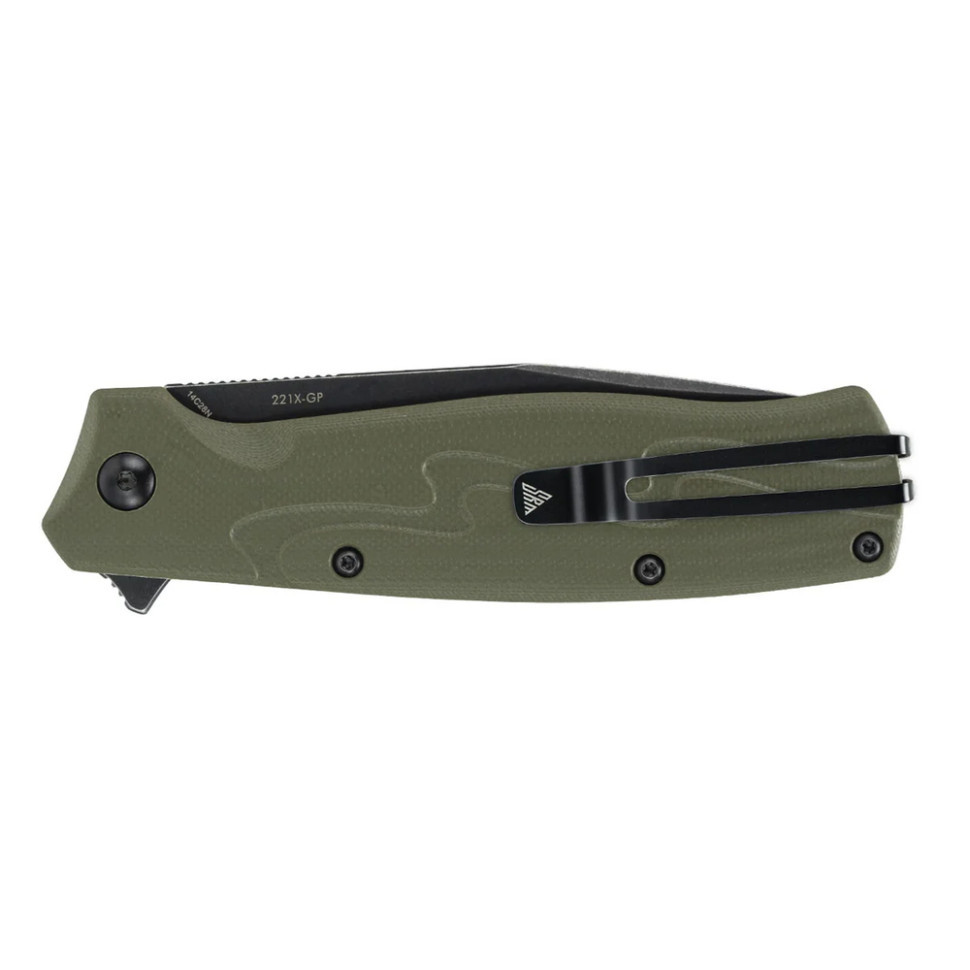 Ніж складаний туристичний SRM 221X-GP (9.2 см) 14C28N / G10 зелений Київ - фото 7