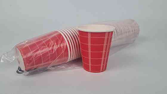 Стакан паперовий 175 мл Юніта клітина рожева h7 (50 шт.) Харків