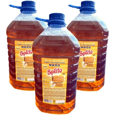 Гель для прання Splito Рідке господарське мило 72% 5 л (4820049383867) Вінниця - фото 4