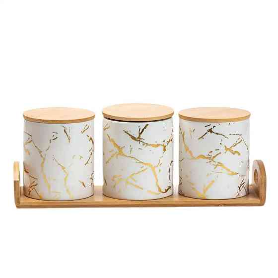 Банки для сипучих продуктів, набір із 3 шт по 650 мл HP1209 Київ