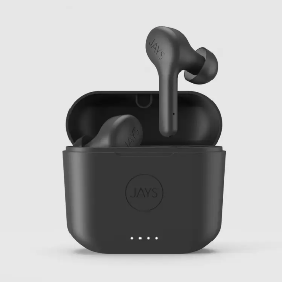 Бездротові навушники JAYS f-Five (F5TW01) Bluetooth True Wireless Black — Шведська якість звуку та свобода руху Київ