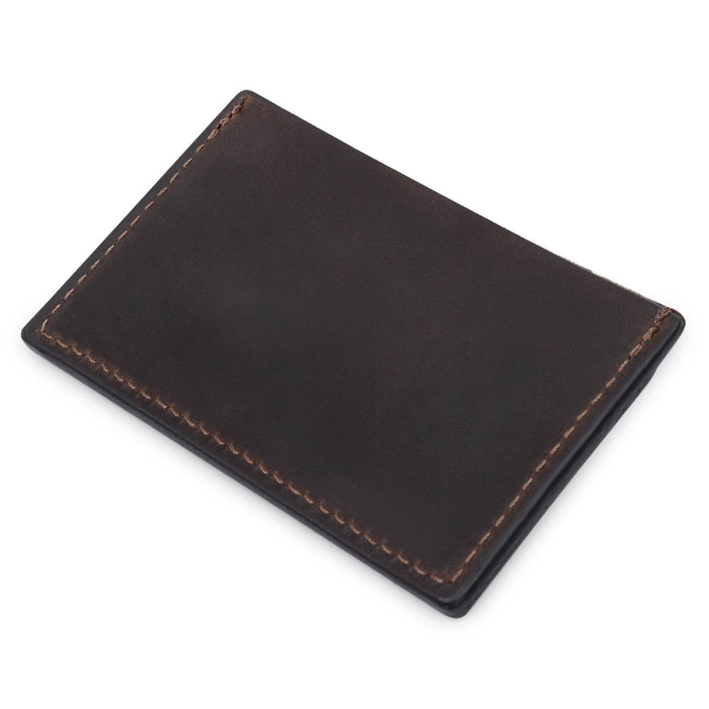 Кожаный матовый картхолдер GRANDE PELLE 11526 Коричневый Киев - изображение 9