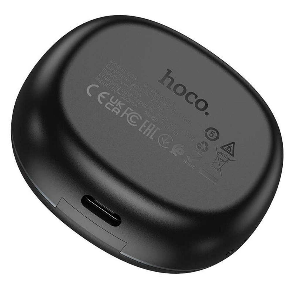 Навушники бездротові з мікрофоном HOCO EQ3 Smart гарнітура, колір чорний 6931474798558 Одеса - фото 2