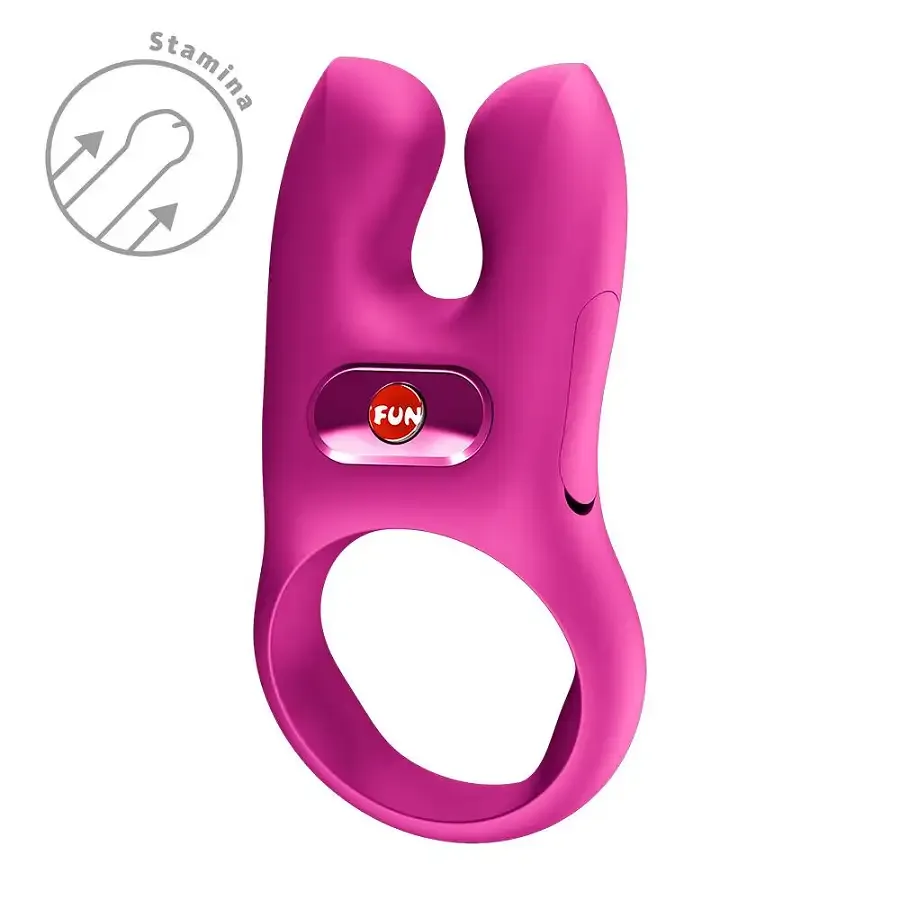 Эрекционное виброкольцо с двойной стимуляцией клитора Fun Factory NŌS CLASSIC Magenta, 2 мотора Львов - изображение 5