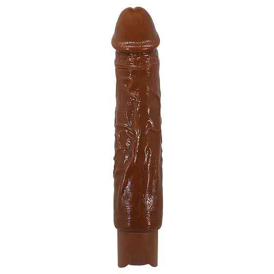 Перезаряжаемый вибратор реалистик Pretty Love - Rufus Realistic Vibrating Dildo Brown, BW-500082-1 Sex Aura Киев
