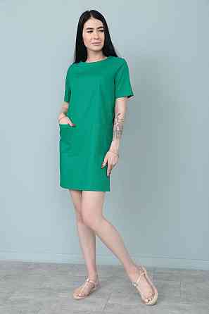 Літня сукня з кишенями "Tiffany" оптом Зелений, 42-44 Київ