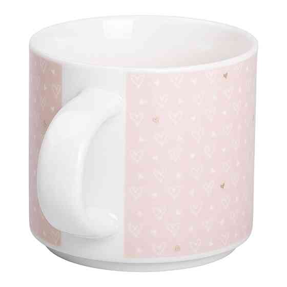 Liling Rongxiang Ceramic Кружка порцелянова 350 (мл) для кави та чаю Рожева RX-N240126P Коломыя