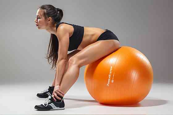 М'яч для фітнесу (фітбол) Power System PS-4018 Ø85 cm PRO Gymball Orange Кам'янське