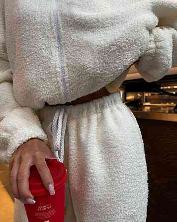 Женский стильный теплый костюм двойка из барашка Одесса