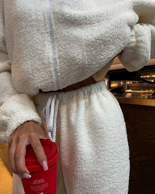 Женский стильный теплый костюм двойка из барашка Одесса - изображение 5