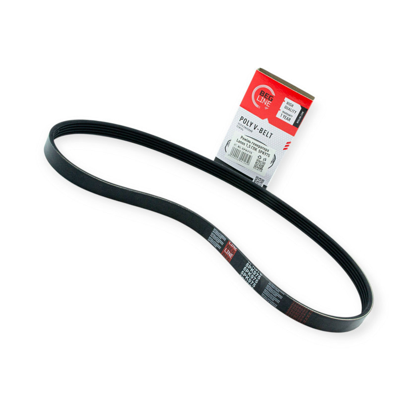 Ремень ручейковый Lanos (1,4;1,5) 5PК975 c ГУР генератора Мукачево - изображение 1