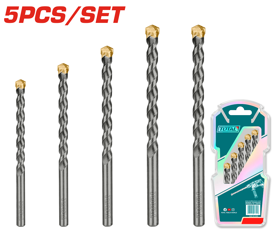 Набор сверл TOTAL TACSD5055 5шт, d=4-10мм. (6492727) Киев - изображение 1
