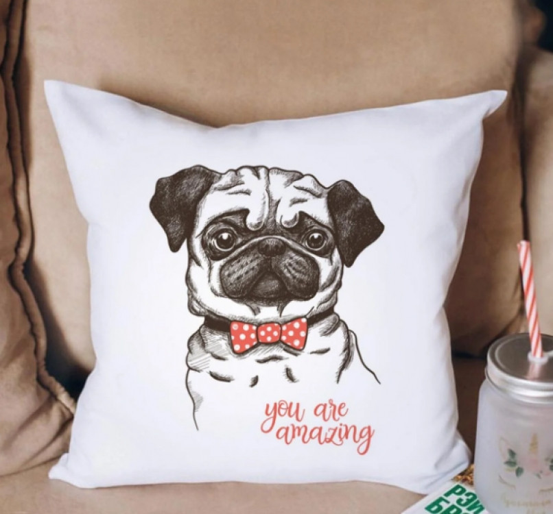 Подушка Мопс You are Amazing 35x35 см Винница - изображение 1